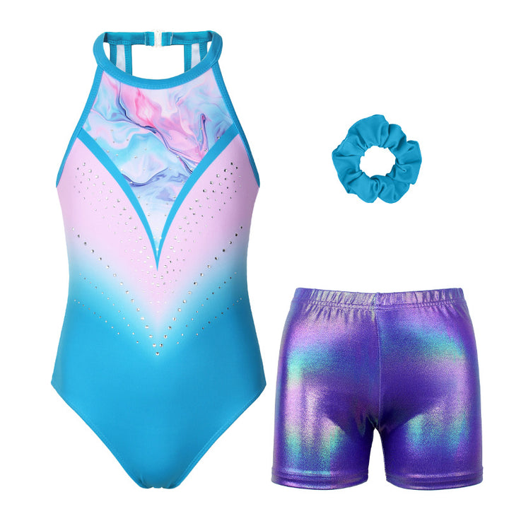 Colorful Diamond Clasp Leotard