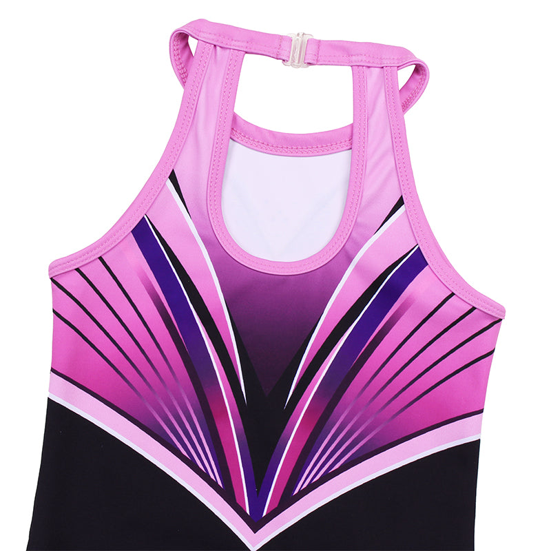 Modena Diamond Open Back Gymnastics Leotard Outfit Set