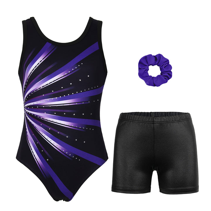 Rainbow Diamond Leotard - Shimmer Girls Gymnastics Wear