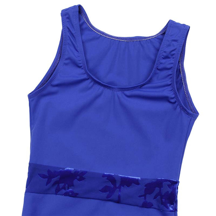 JS Blue Sequins Leotard Set for Girls, Adult, Child With Shorts