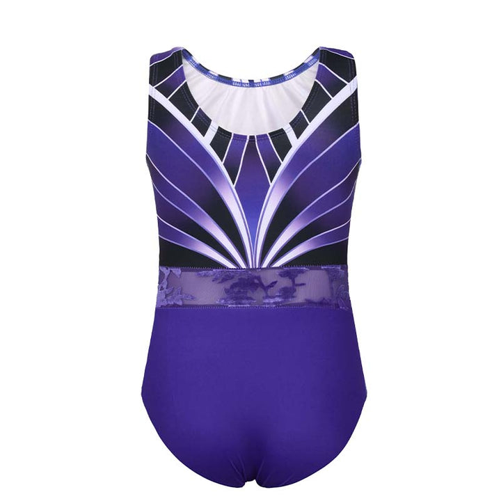 Violet Sequins Gymnastics Leotard for Girls, Adult, Child