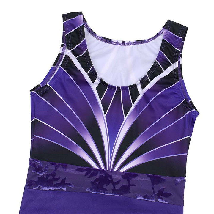 Violet Sequins Gymnastics Leotard for Girls, Adult, Child