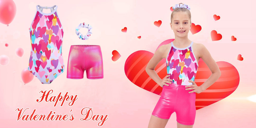 💖 Love in Every Leap: JOYSTREAM Valentine’s Day Leotards for Young Gymnasts
