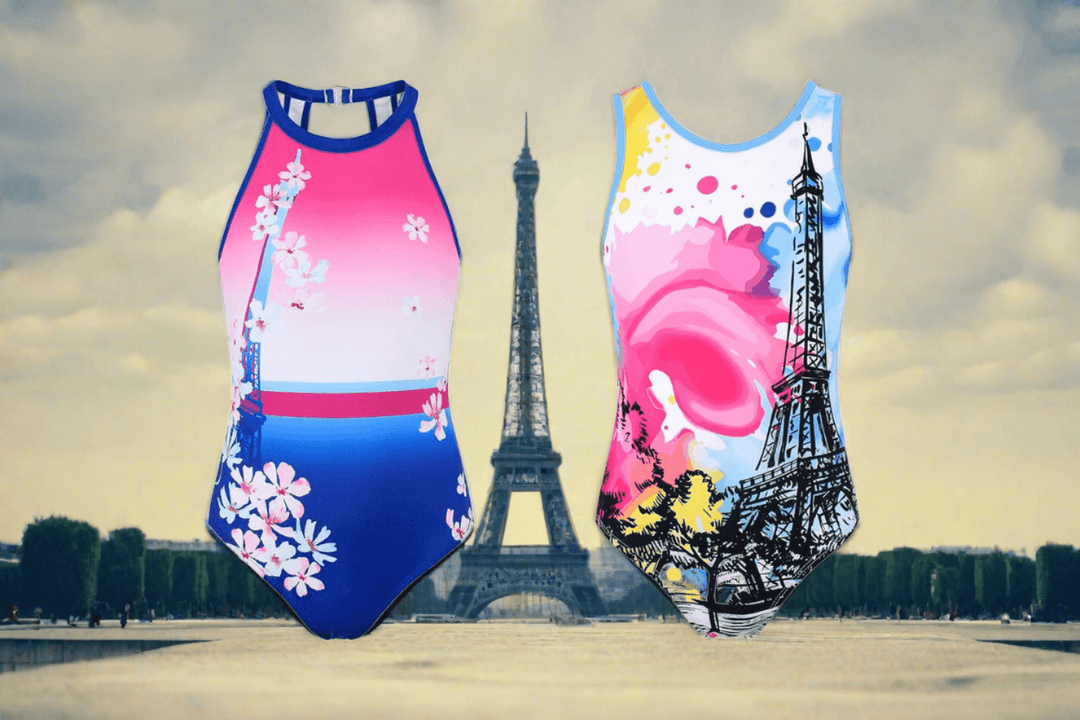 Parisian Pattern Gymnastics Leotards for the Olympic 2024
