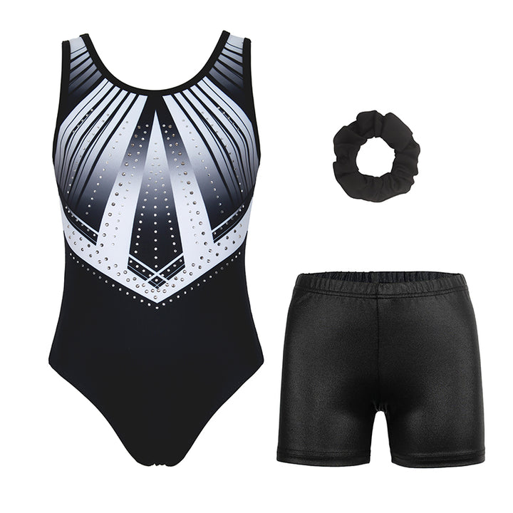 Grey Diamond Leotard Set