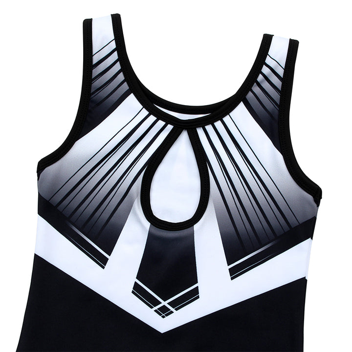 Advanced-grey Diamond Gymnastics Leotard with Shorts Set