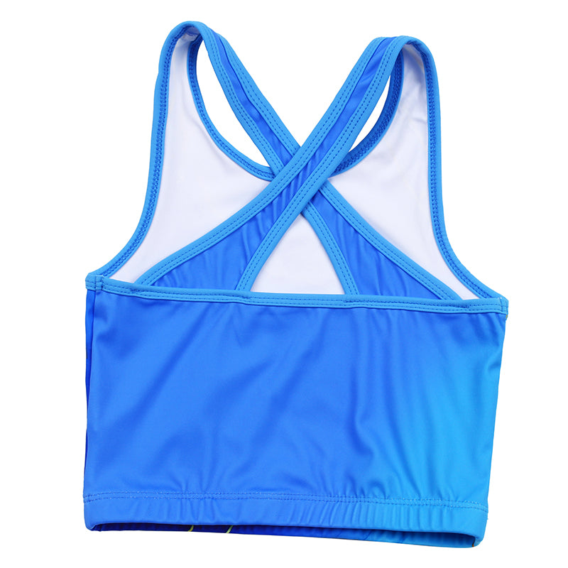 Blue Marble Cross Back Unitards for Girls