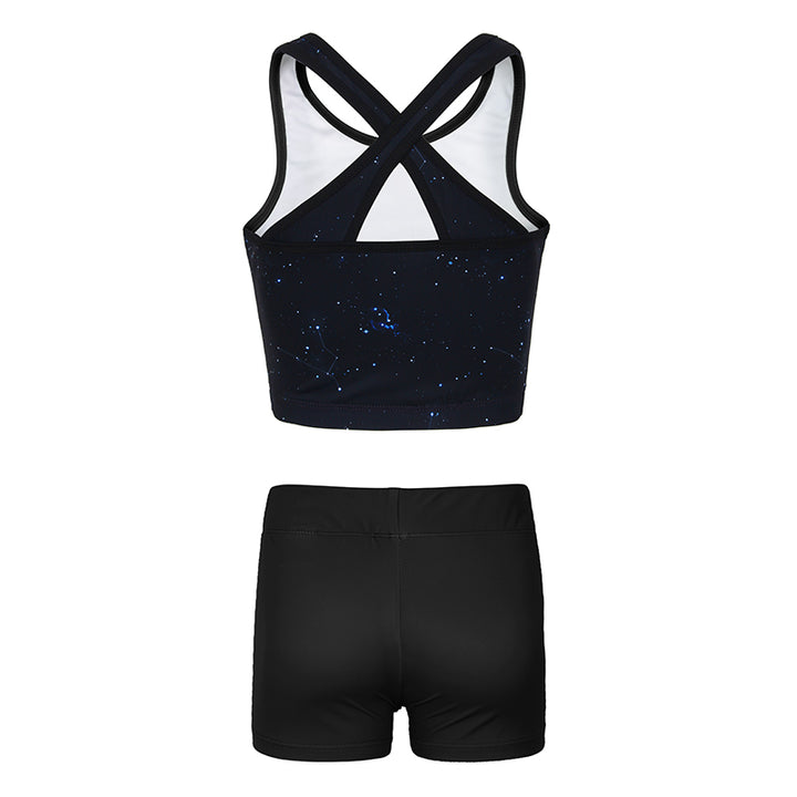 Cosmic Cross Back Unitards for Girls