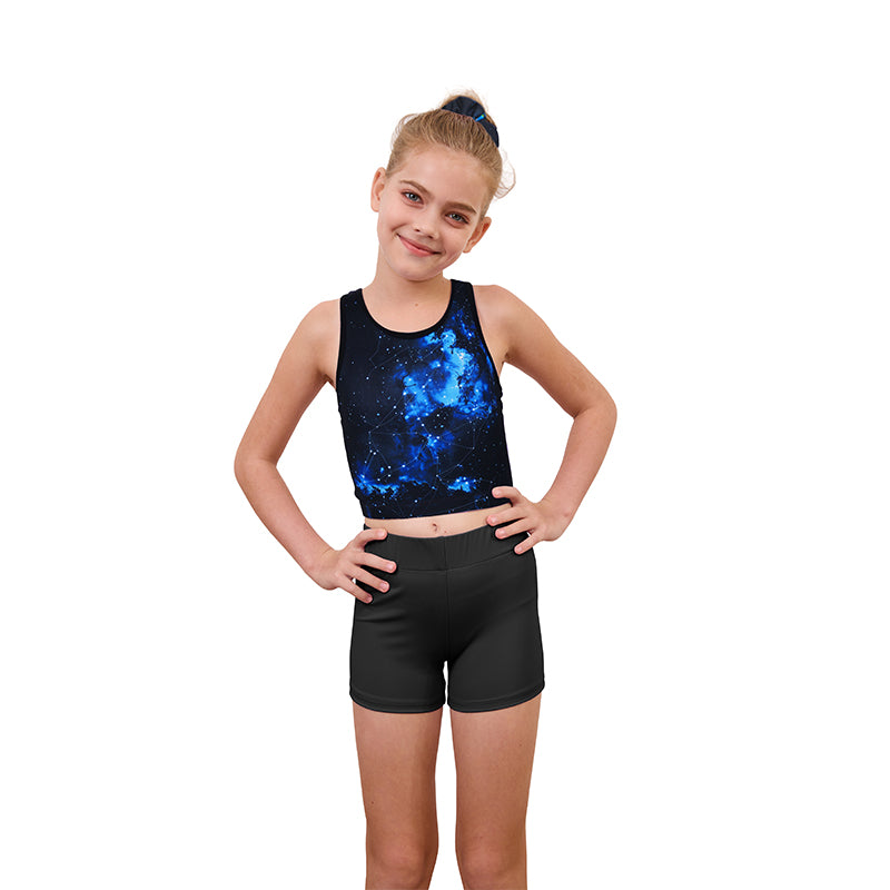 Cosmic Cross Back Unitards for Girls