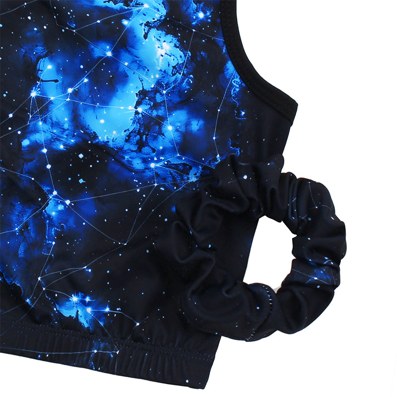 Cosmic Cross Back Unitards for Girls