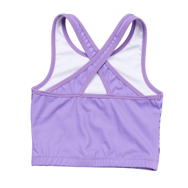 Lavender Marble Cross Back Unitards for Girls