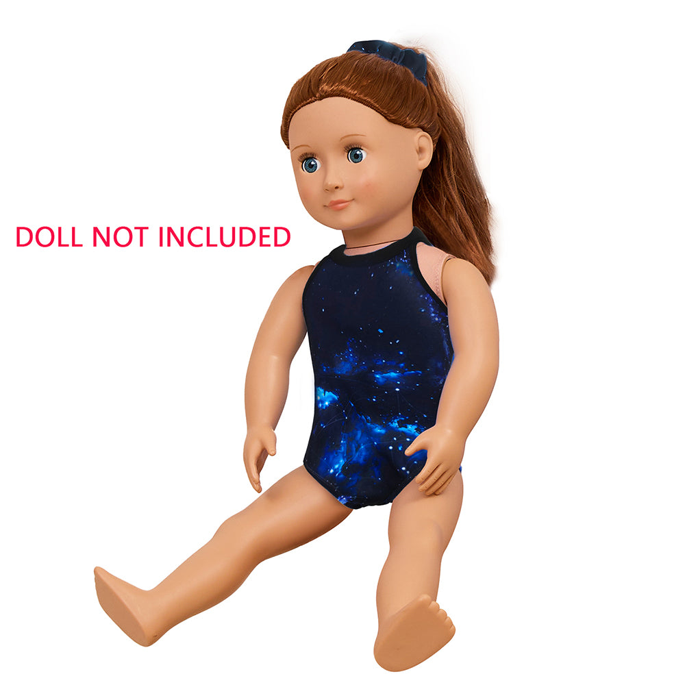Mystery Cosmic Gymnastics Leotards for Girls Matching 18 inch doll’s Training Bodysuits