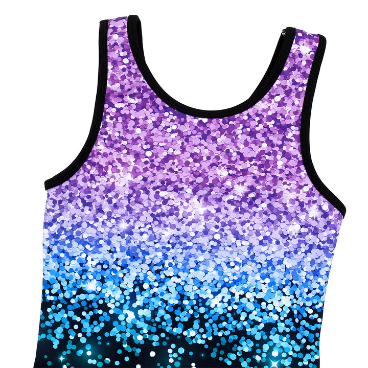 Printing Glitter Gymnastics Leotards for Girls Matching 18 inch doll’s Training Bodysuits