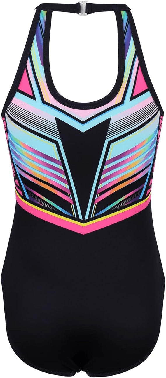 Dynamic Pattern Leotard for Girls