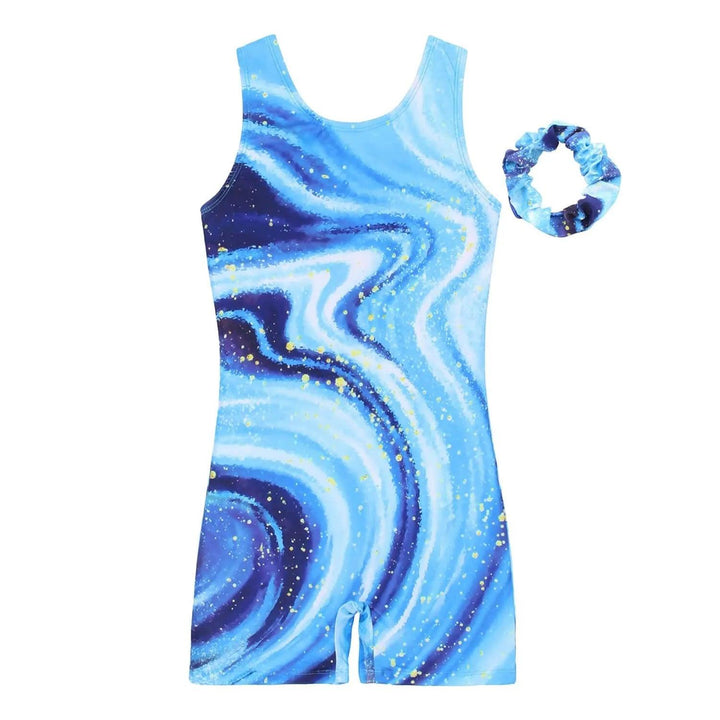 Celestial Print Gymnastics Biketard