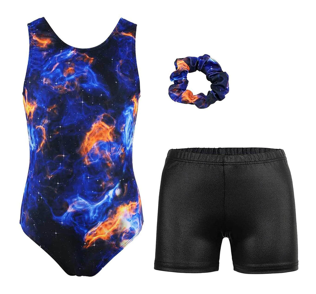 Colorful Nebula Gymnastics Outfit Set
