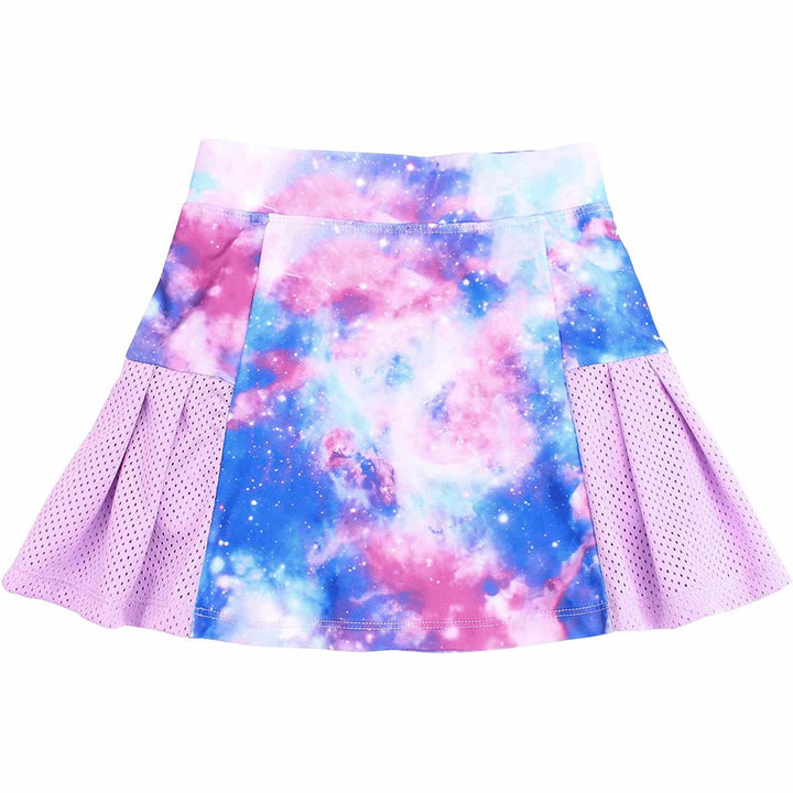 Purple Shiny Galaxy Tennis Golf Skirt