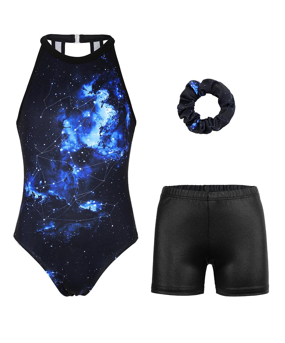 Stretchable Black Gymnastics Outfit