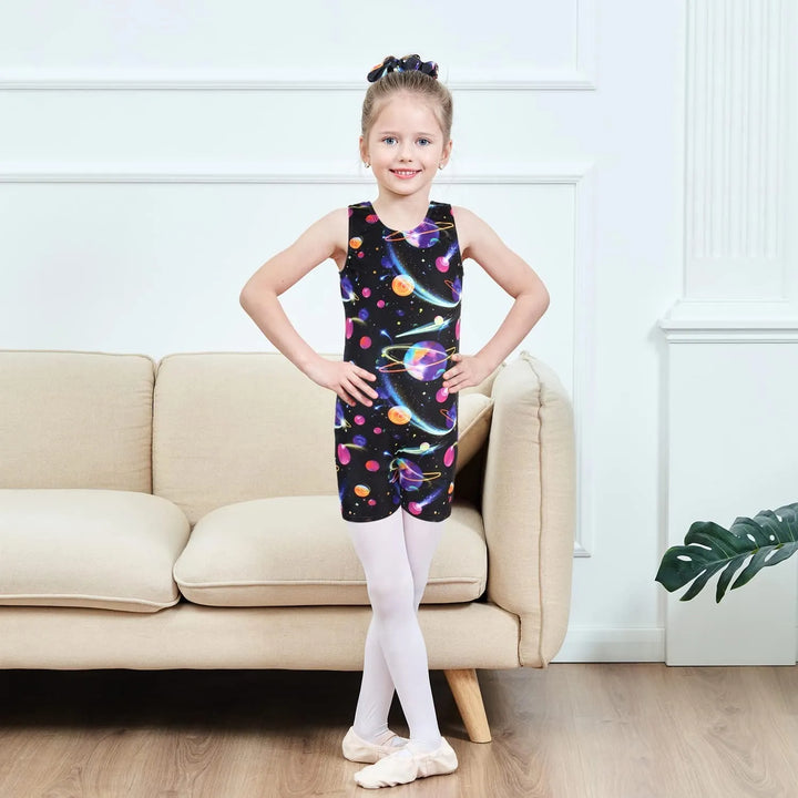 Girls Black Planet Short Unitard, Biketard - JOYSTREAM