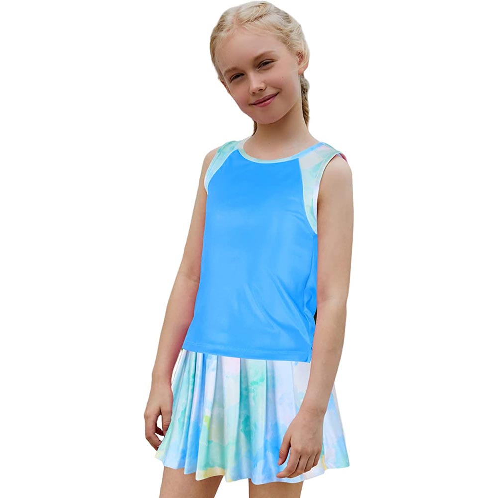 Tie-Dye Blue Tennis Golf Athletic Outfit