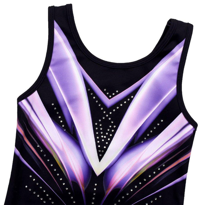 Close-up view of Diamond Pattern Gymnastics Leotard