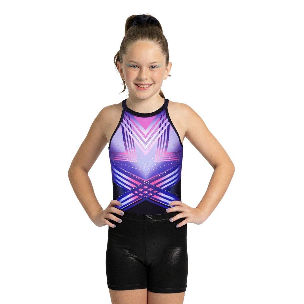 Bright Flower Gymnastics Leotard