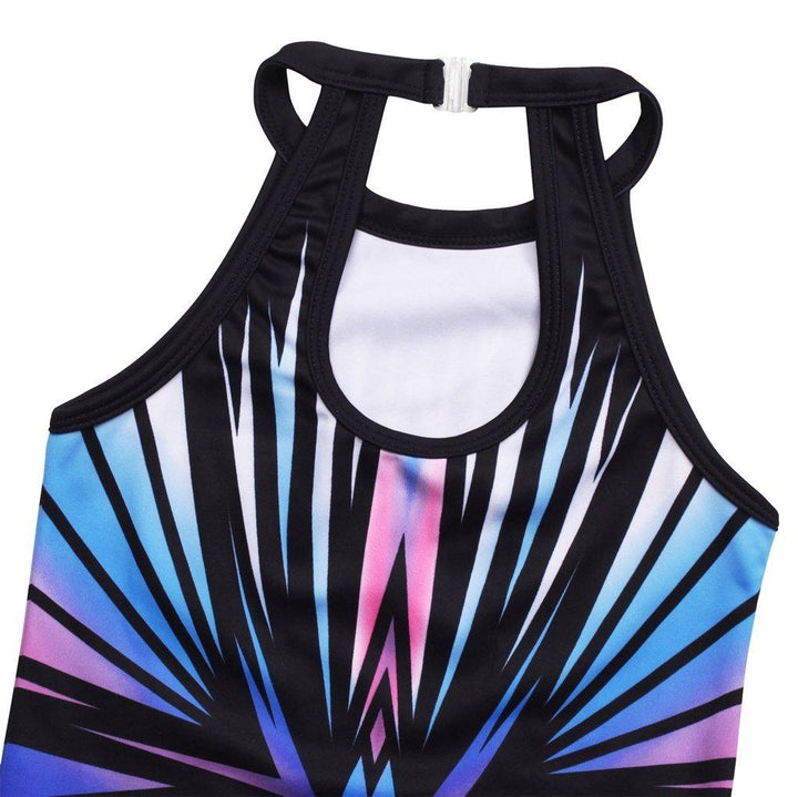 Blue-black Diamond Leotard 