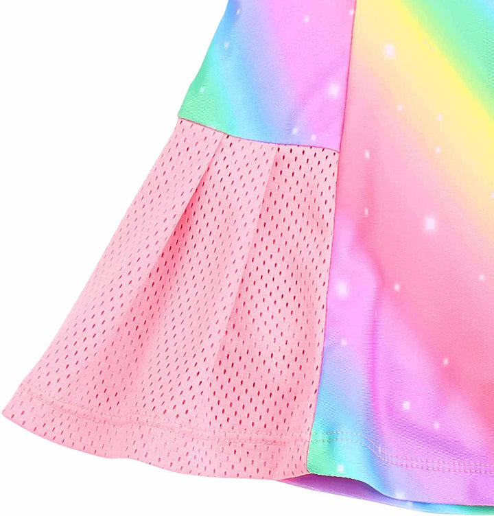 Pink Rainbow Tennis Golf Skirt