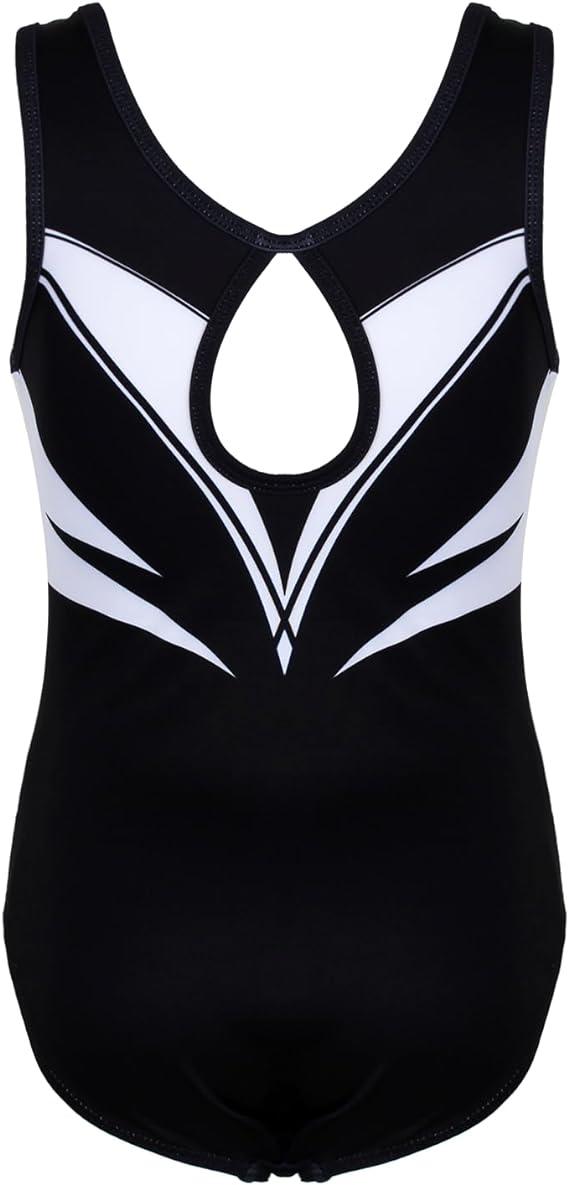 Black Blooming Diamond Gymnastics Leotards Back