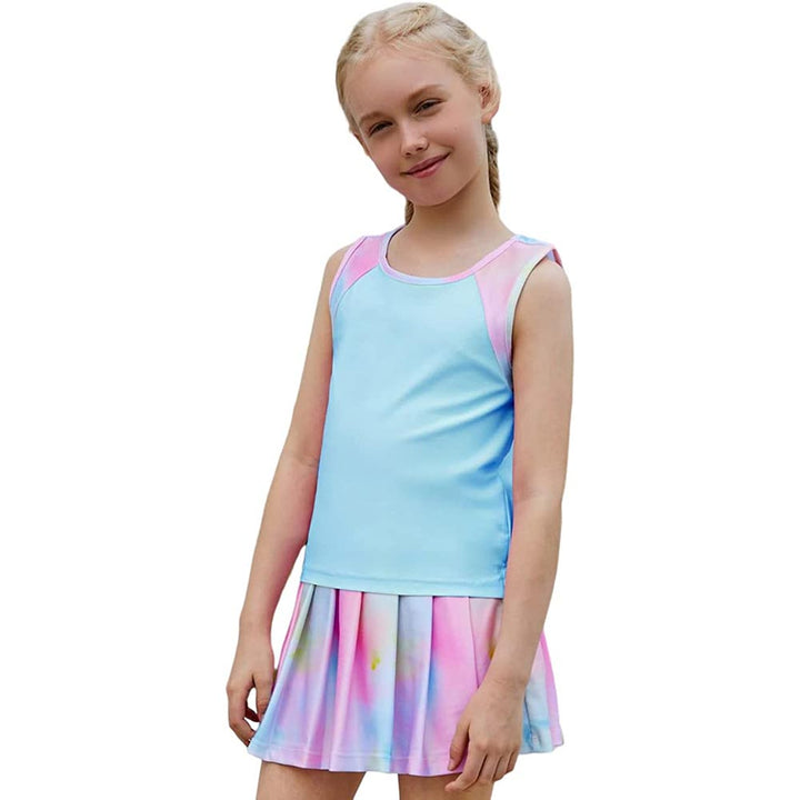 Sky Blue Tie Dye Tennis Golf Athletic Outfit