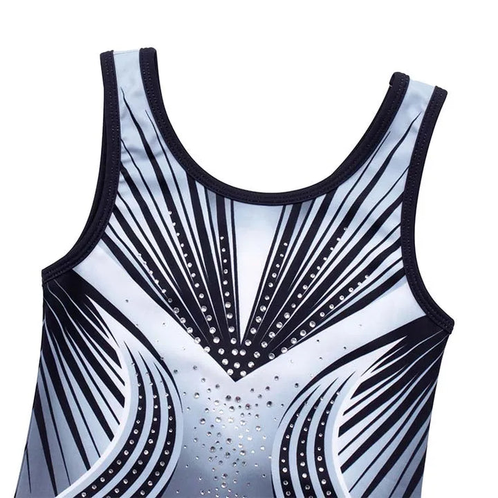 Gray Diamond Gymnastics Leotard