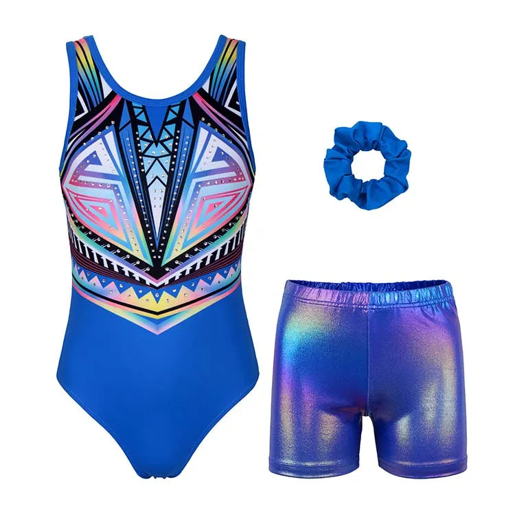 Radiant Sapphire Gymnastics Leotard