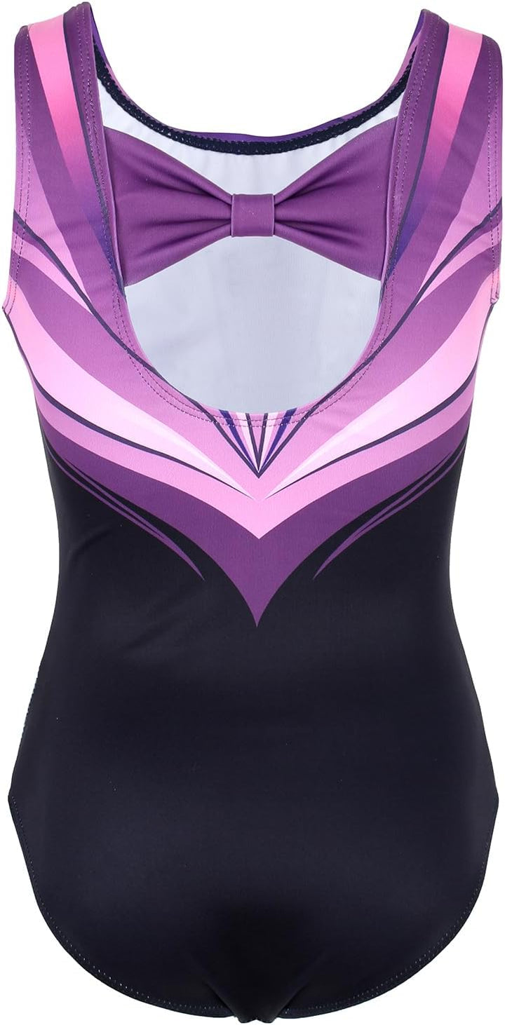 Purple Black Diamond Personalised Gymnastics Leotard Outfit Set