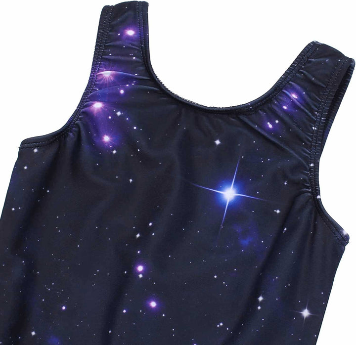 Purple Star Galaxy Gymnastics Outfit Set