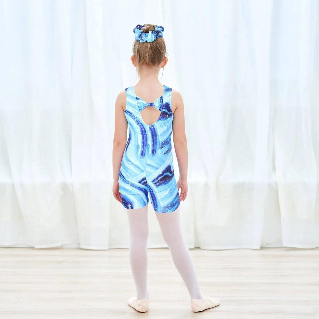 Blue Gymnastics Biketard
