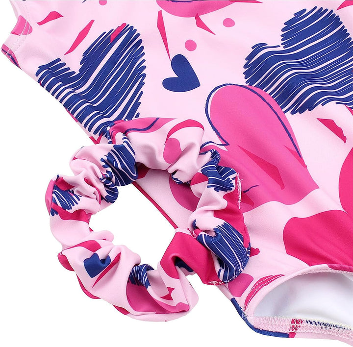 Pink Heart Gymnastics Outfit Set for Girls - JOYSTREAM