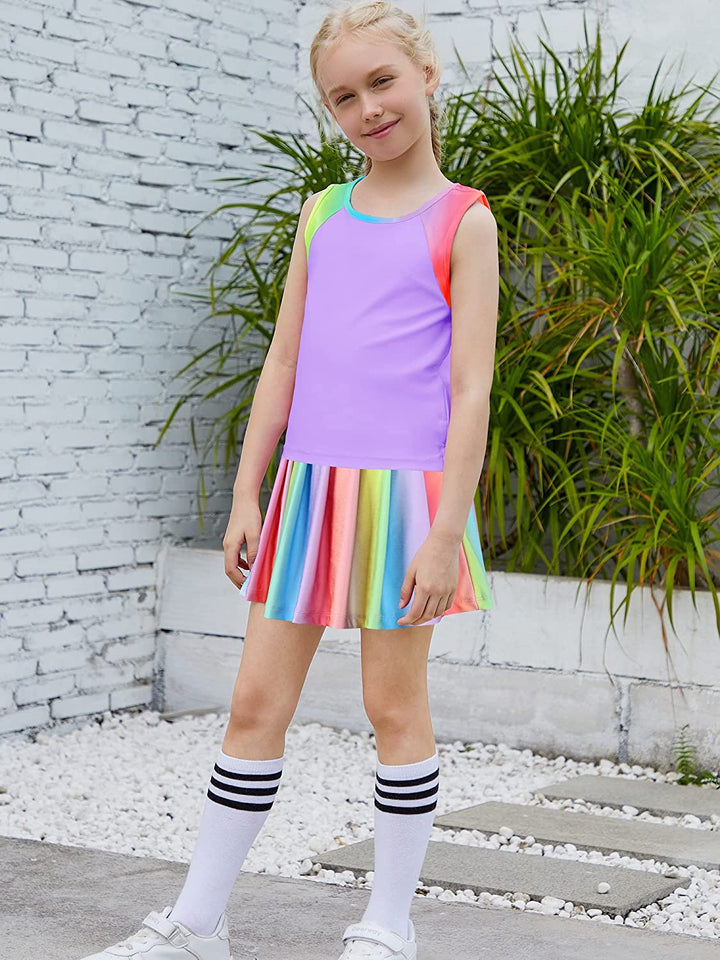 Colorful Rainbow Tennis Golf Athletic Outfit