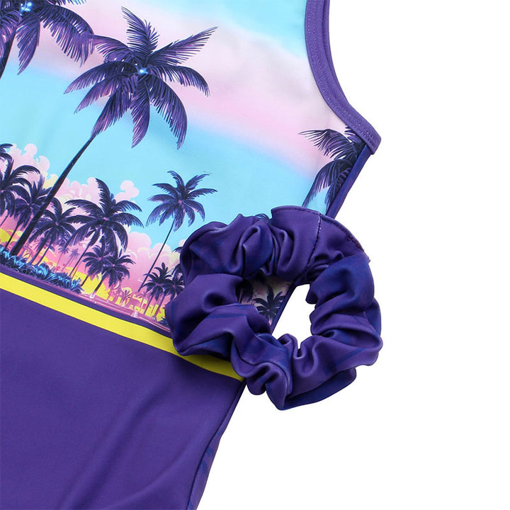 Elegant Purple Leotard