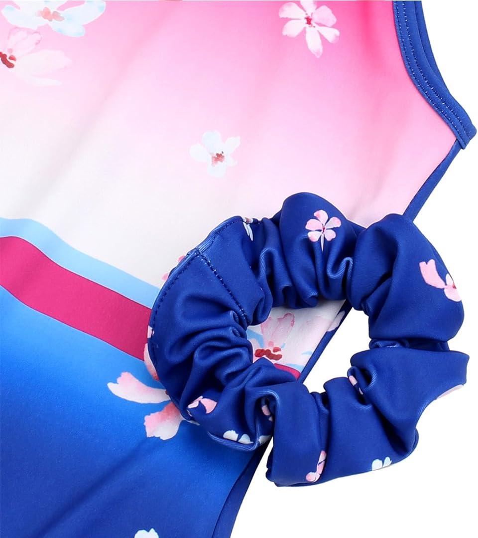Matching Scrunchie with Parisian-inspired gymnastics outfit