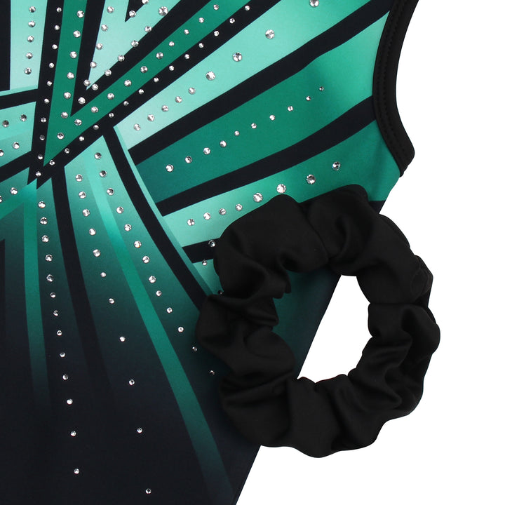 Emerald Diamond Diamond Gymnastics Leotard Outfit Set