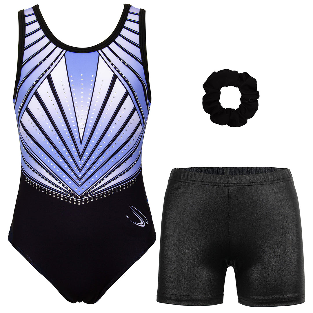 Gymnastics Leotard and Shorts Set