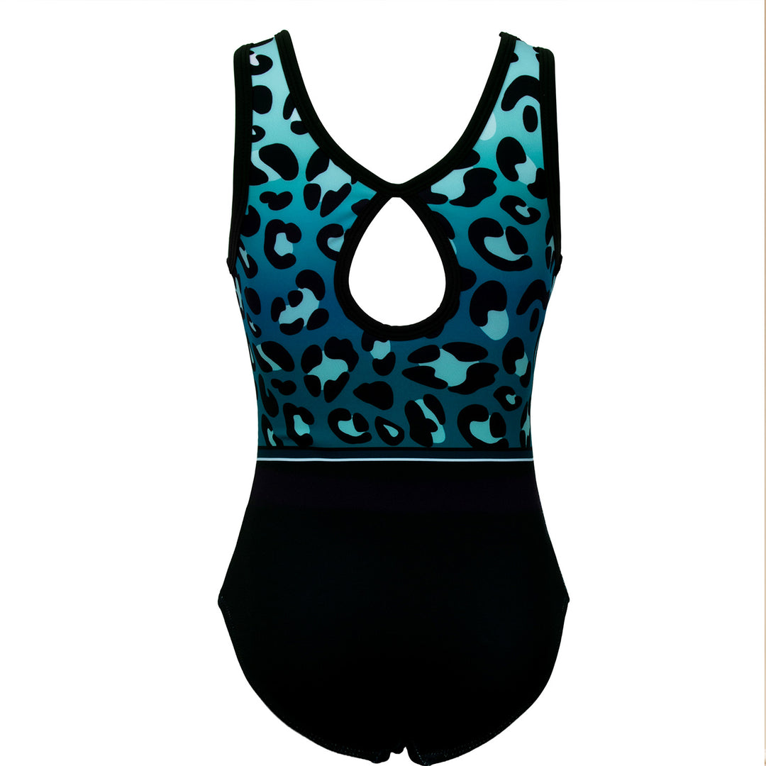 Gymnastics Leotards for Girls with Shorts Sparkly Ballet Dance Activewear Trendy Leopard Print
