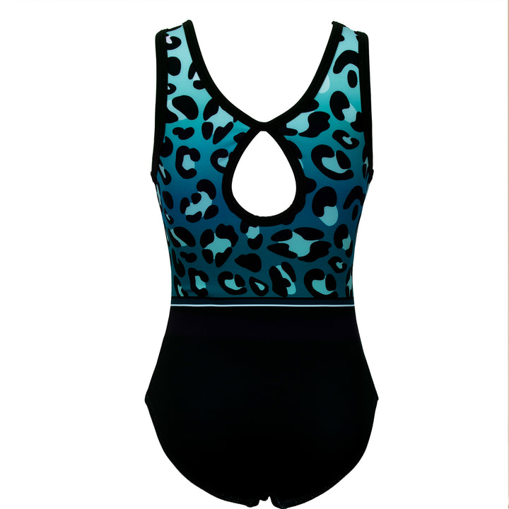 Gymnastics Leotards for Girls with Shorts Sparkly Ballet Dance Activewear Trendy Leopard Print