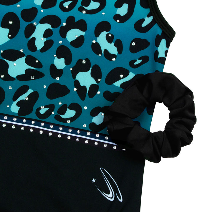 Gymnastics Leotards for Girls with Shorts Sparkly Ballet Dance Activewear Trendy Leopard Print