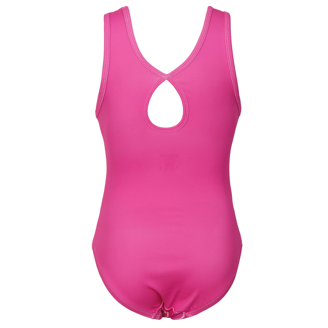 Fushcia Marbles Gymnastics Leotard with Shorts Set