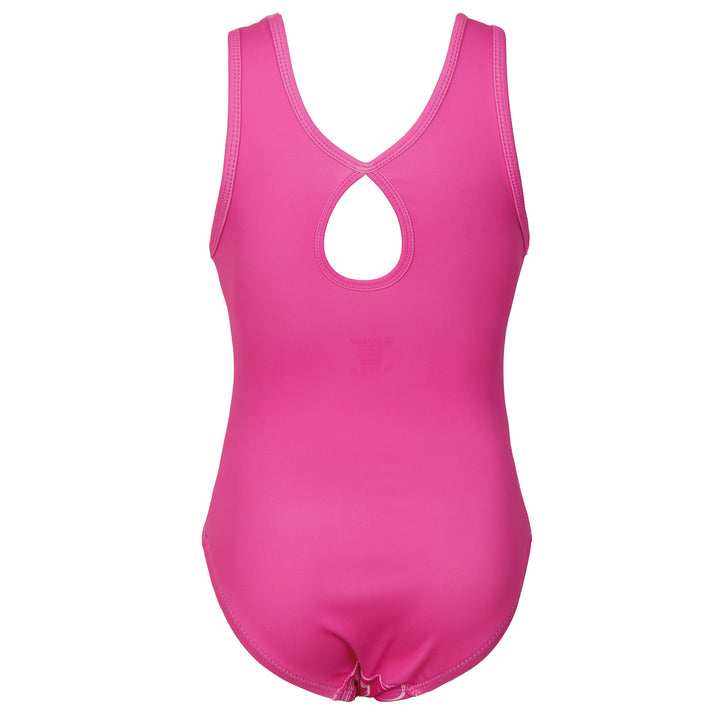 Fushcia Marbles Gymnastics Leotard with Shorts Set