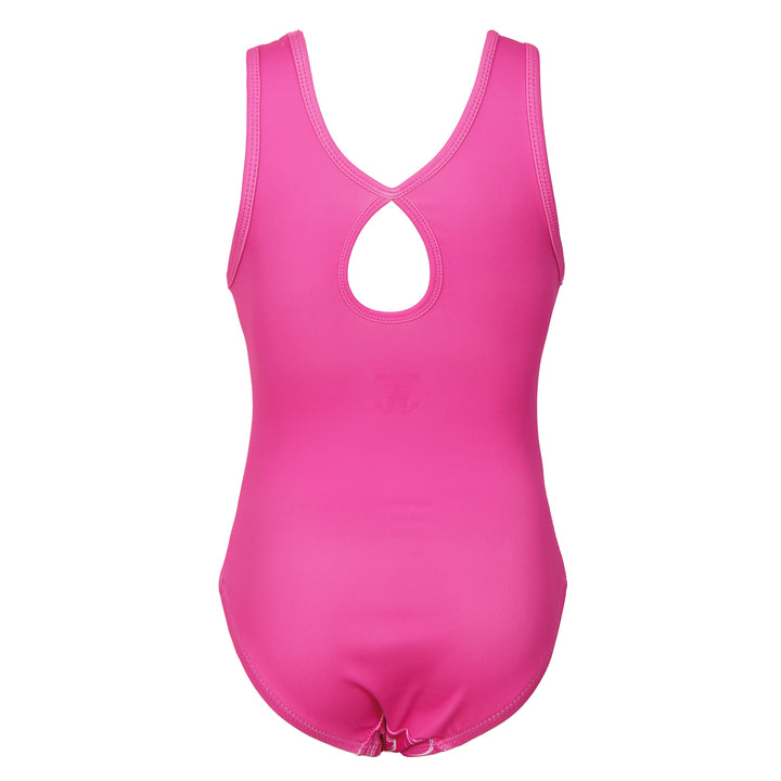 Fushcia Marbles Gymnastics Leotard with Shorts Set