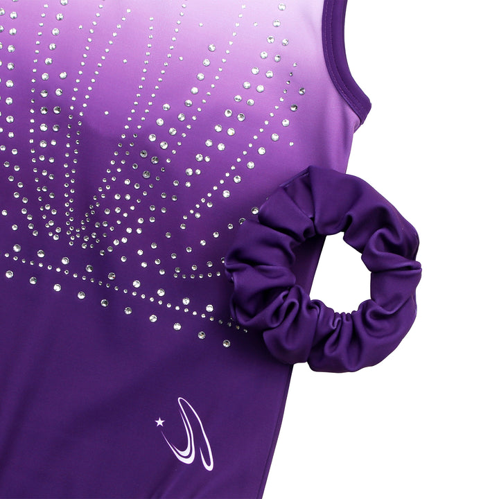 Plum Diamond Diamond Gymnastics Leotard Outfit Set
