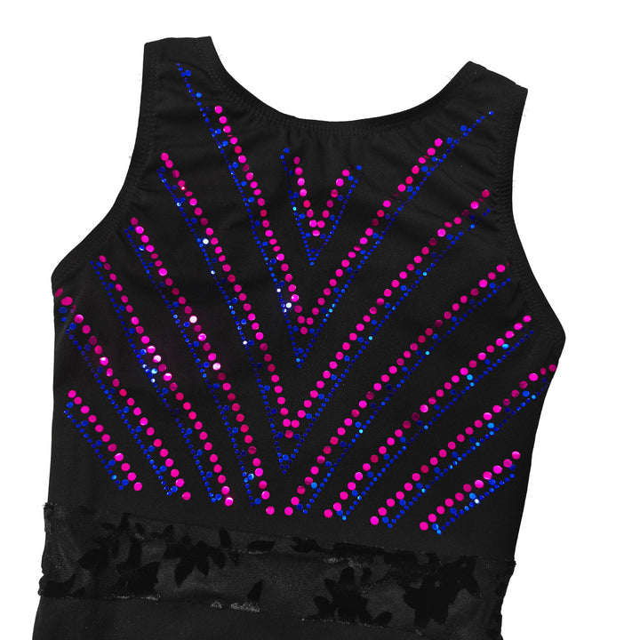 JOYSTREAM Girls Sparkle Gymnastics Set – Secure Fit 3-Piece Training Outfit
