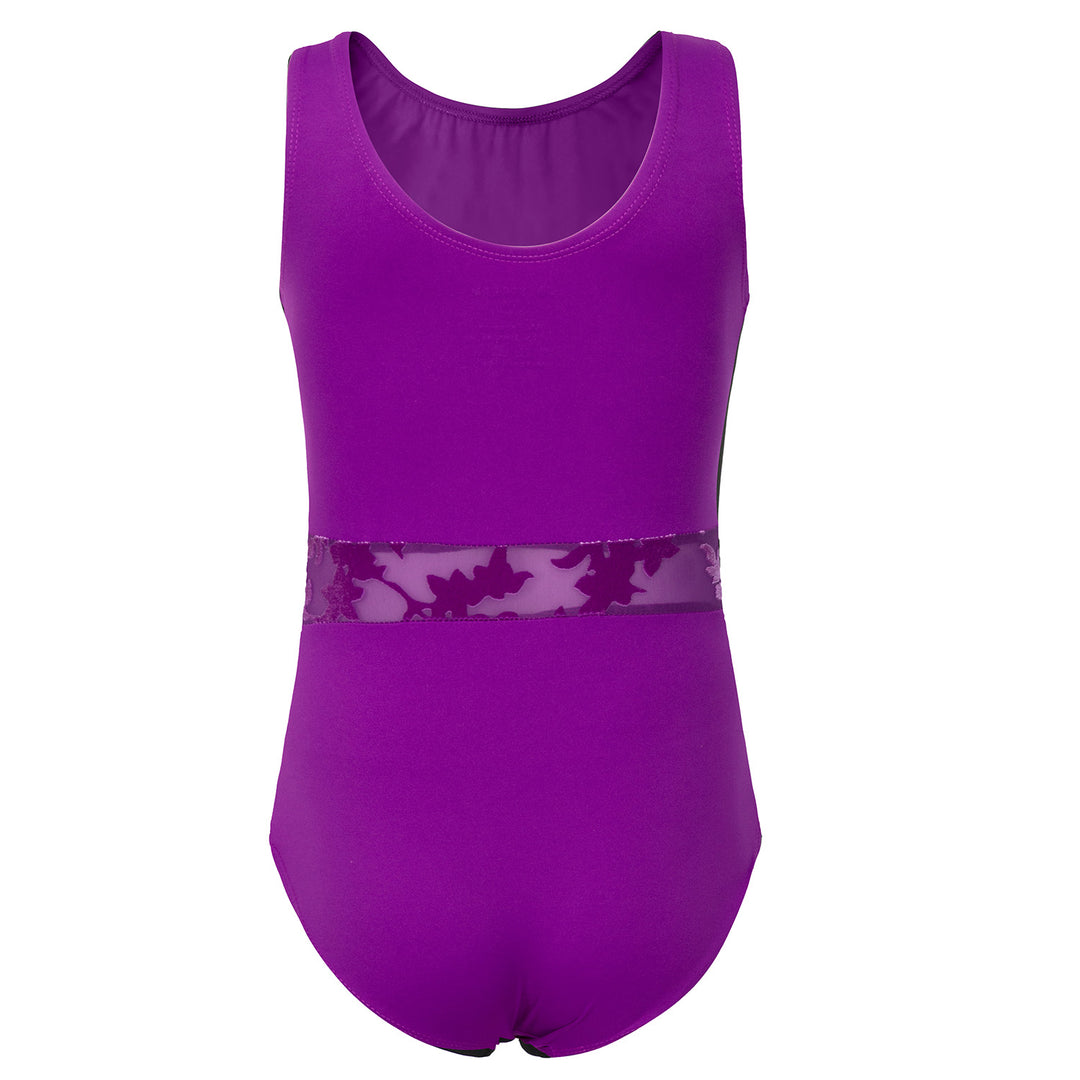 JOYSTREAM Girls Sparkle Gymnastics Set – Secure Fit 3-Piece Training Outfit Purple